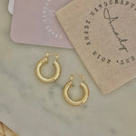 Of The Essence Hoop Earrings in Gold