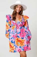 Rosey Posey Dress in Multi Color