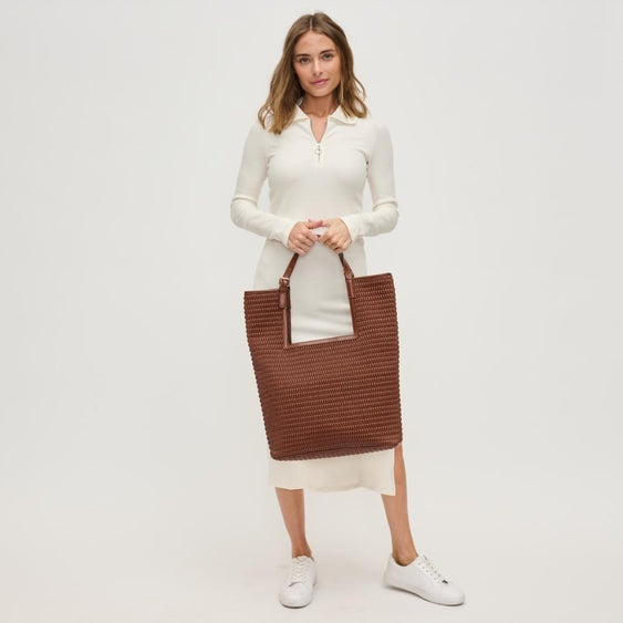 Aiden Tote Bag in Brown