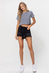 Be My Forever Denim Shorts in Black