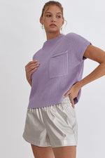 Here Goes Nothing Top in Lavender