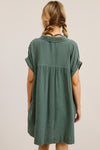 On The Way Dress In Hunter Green