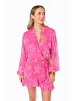 Jace Baton Rouge Romper in Pink