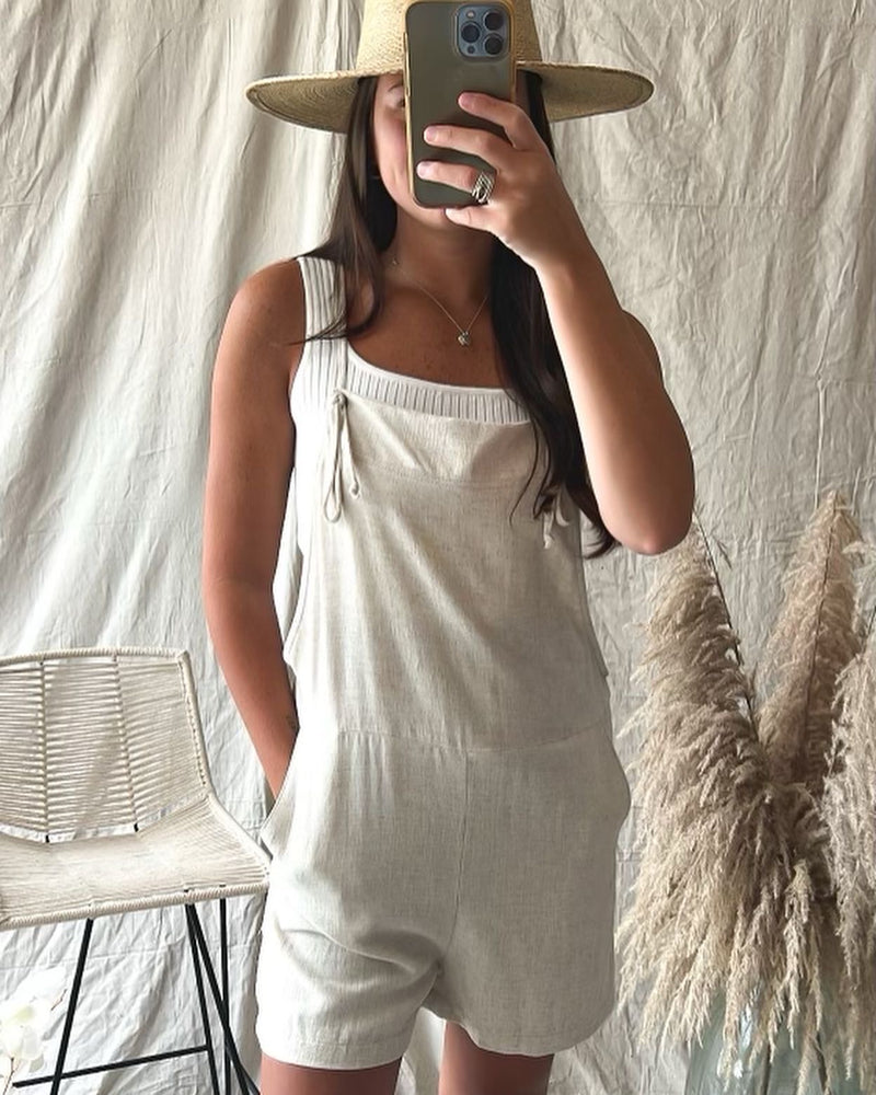 Playing It Cool Tank Top in Ivory