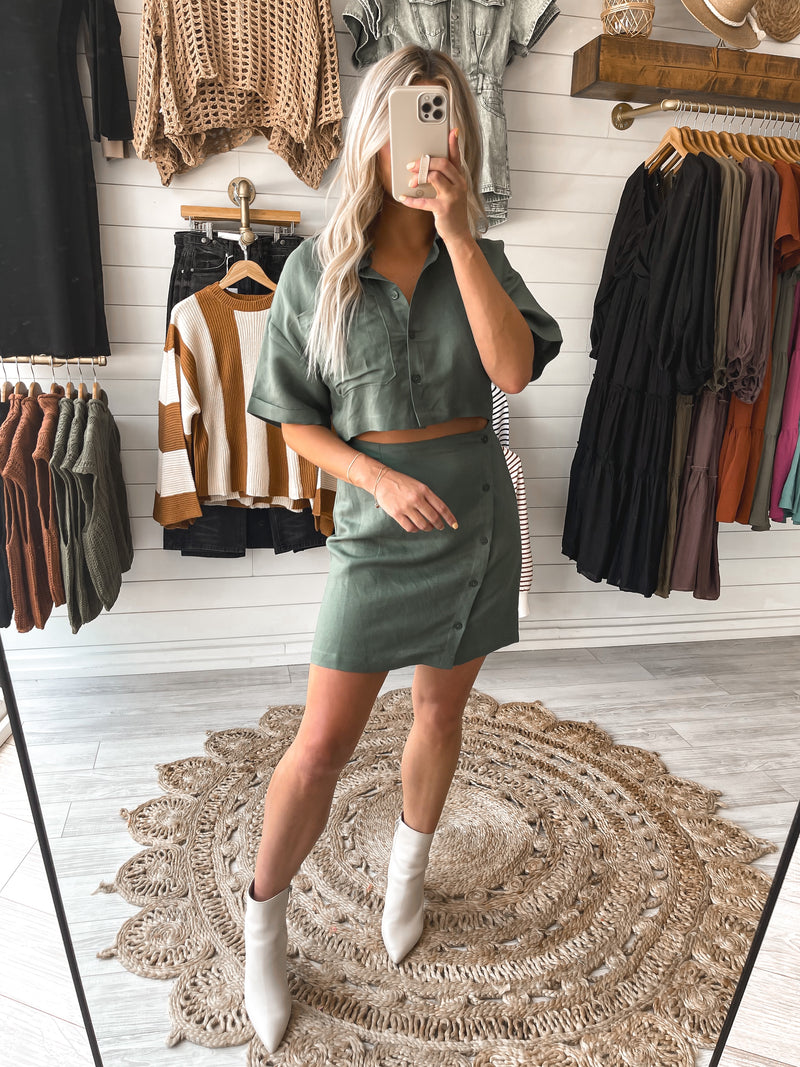 Picture Perfect Dress in Green