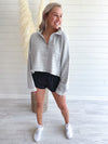 Sunday Snooze Pullover in Heather Grey