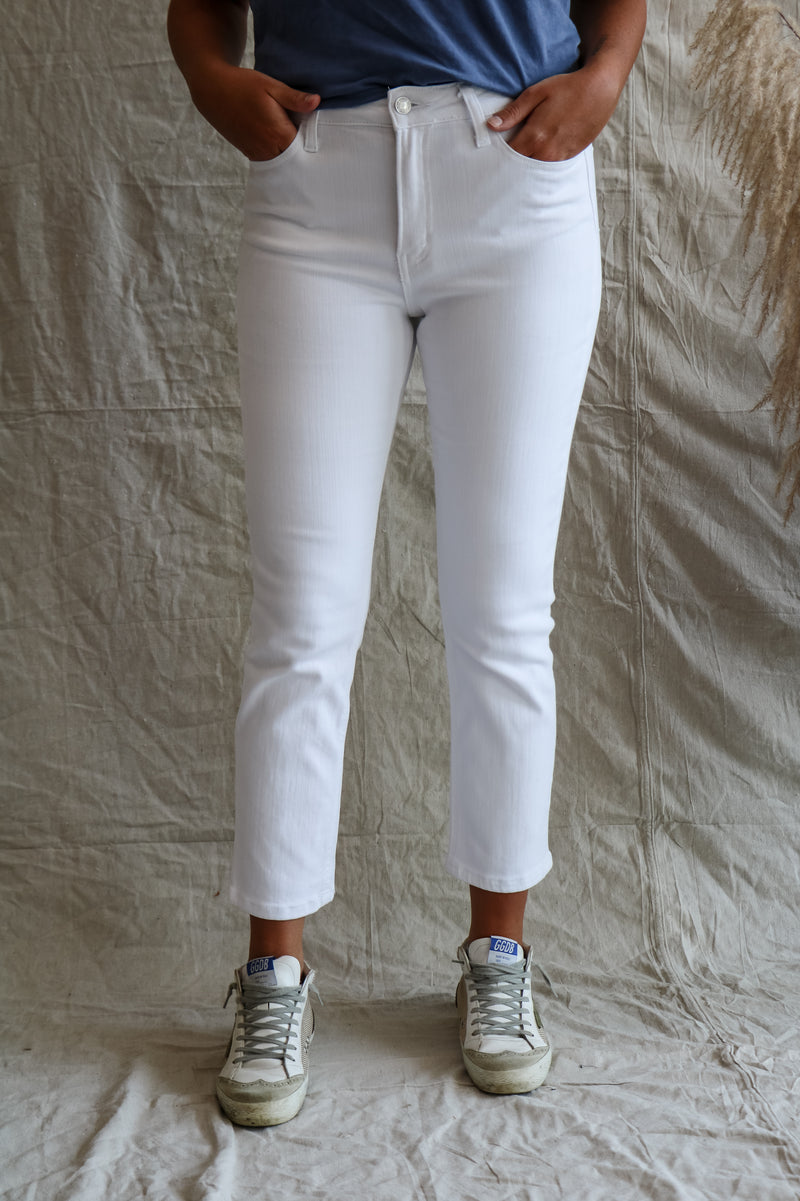 Forever Chic Straight Jeans in White