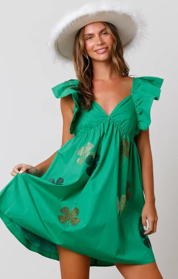 Shake Your Shamrocks Dress in Green