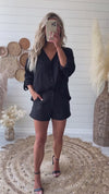 On Time Shorts in Black