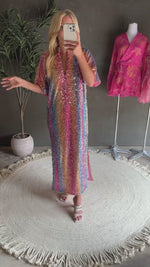 Leighton Loving Me Midi Dress in Multi Color