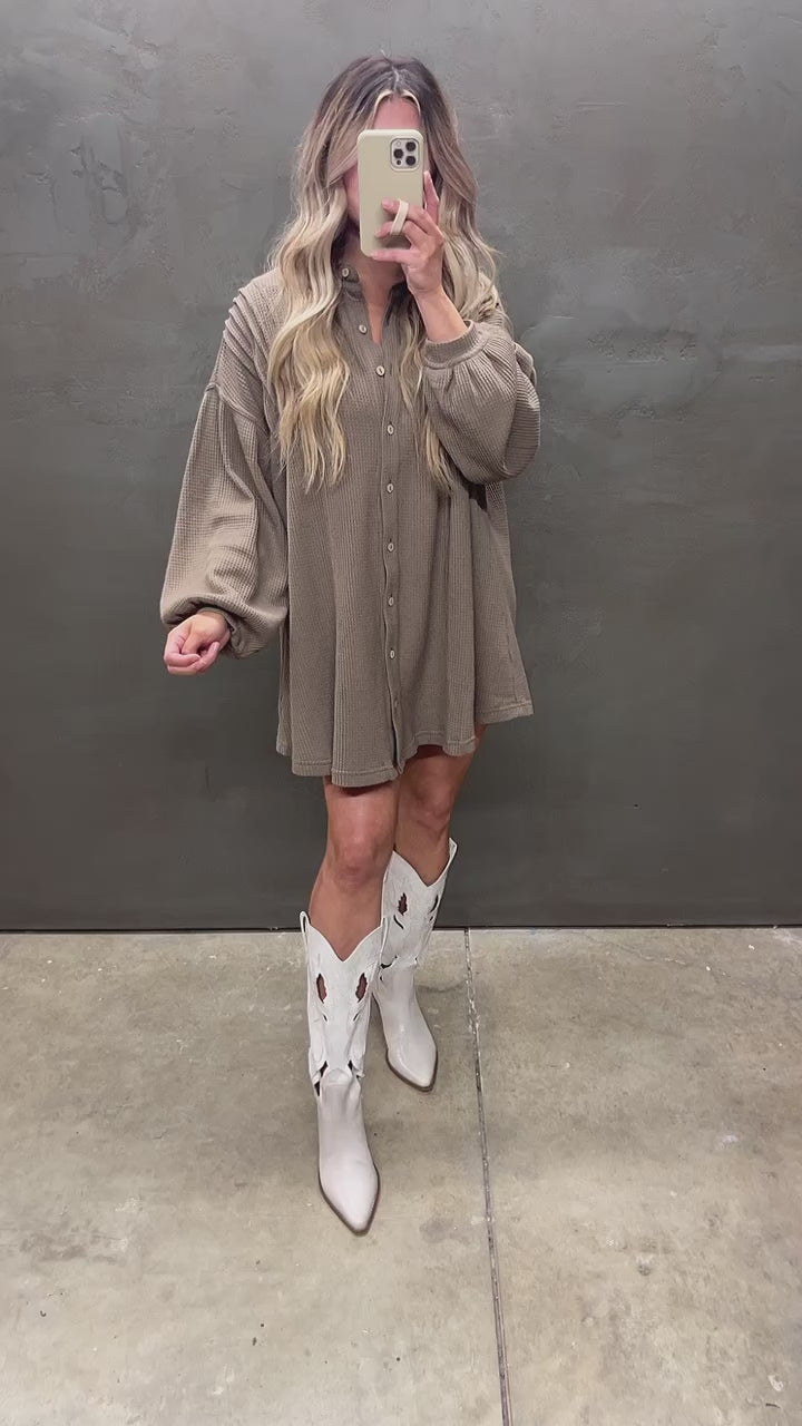Hooked On You Dress in Brown