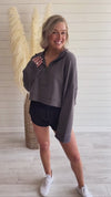 Sunday Snooze Pullover in Charcoal