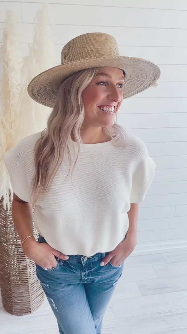 High Hopes Top in Ivory
