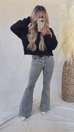 Now Or Never Flare Jeans in Black