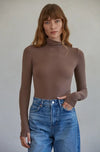 All That You Are Bodysuit in Taupe