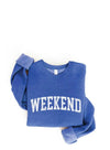 Weekend Graphic Sweatshirt in Blue