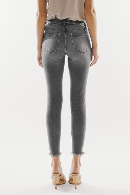 Up From Here Skinny Jeans in Grey