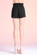 Stepping Up Shorts in Black