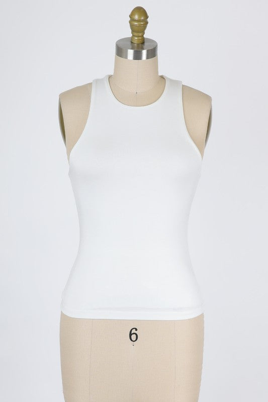 Wait Up Tank Top in Ivory
