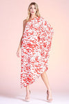 Destination Anywhere Dress in Red/White