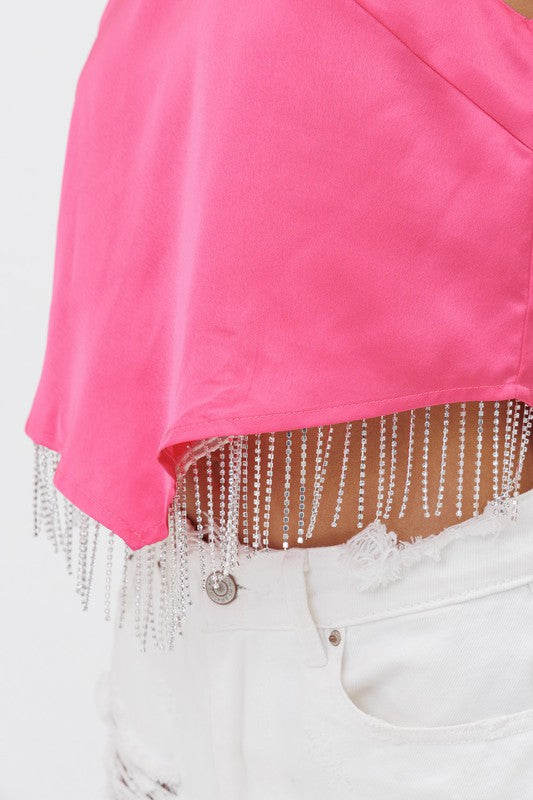 Festive Flair Top In Pink