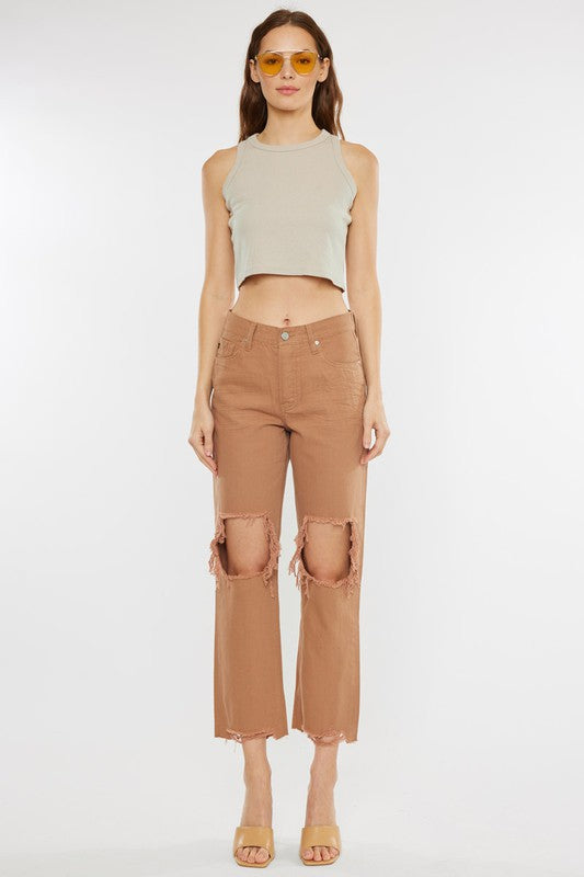 Here We Go Jeans in Camel