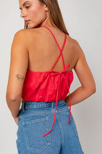 Hot In Here Halter Tank Top in Coral
