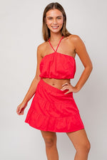 Hot In Here Halter Tank Top in Coral