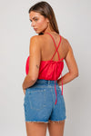 Hot In Here Halter Tank Top in Coral