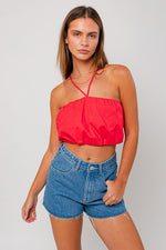 Hot In Here Halter Tank Top in Coral
