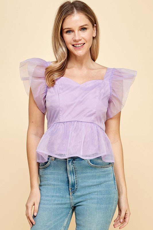 Shades Of Spring Top in Lavender