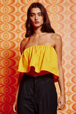 New Interest Tube Top in Yellow