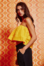 New Interest Tube Top in Yellow