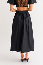 Easy Breezy Maxi Skirt in Black