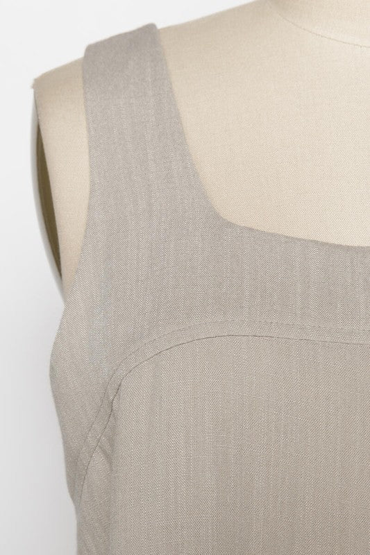 Going Up Tank Top in Pale Olive