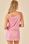 Sparks Fly Tank Top in Pink