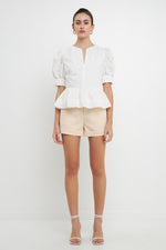 High Standards Shorts in Ivory