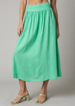 Getting Lucky Midi Skirt in Green
