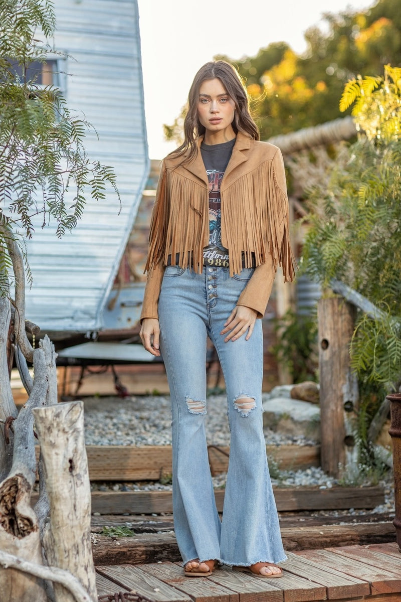 All The Charm Jacket in Camel
