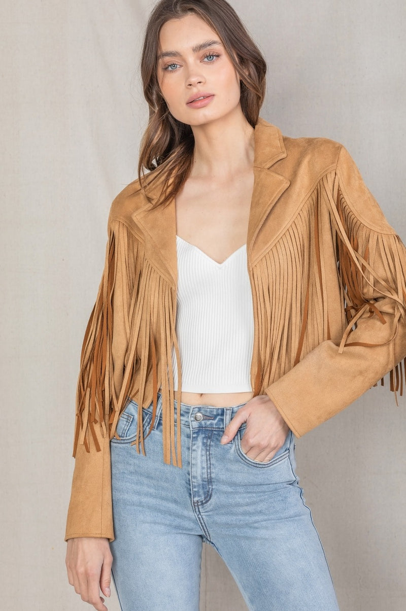All The Charm Jacket in Camel