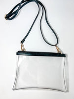 Being Transparent Clear Crossbody Bag in Black